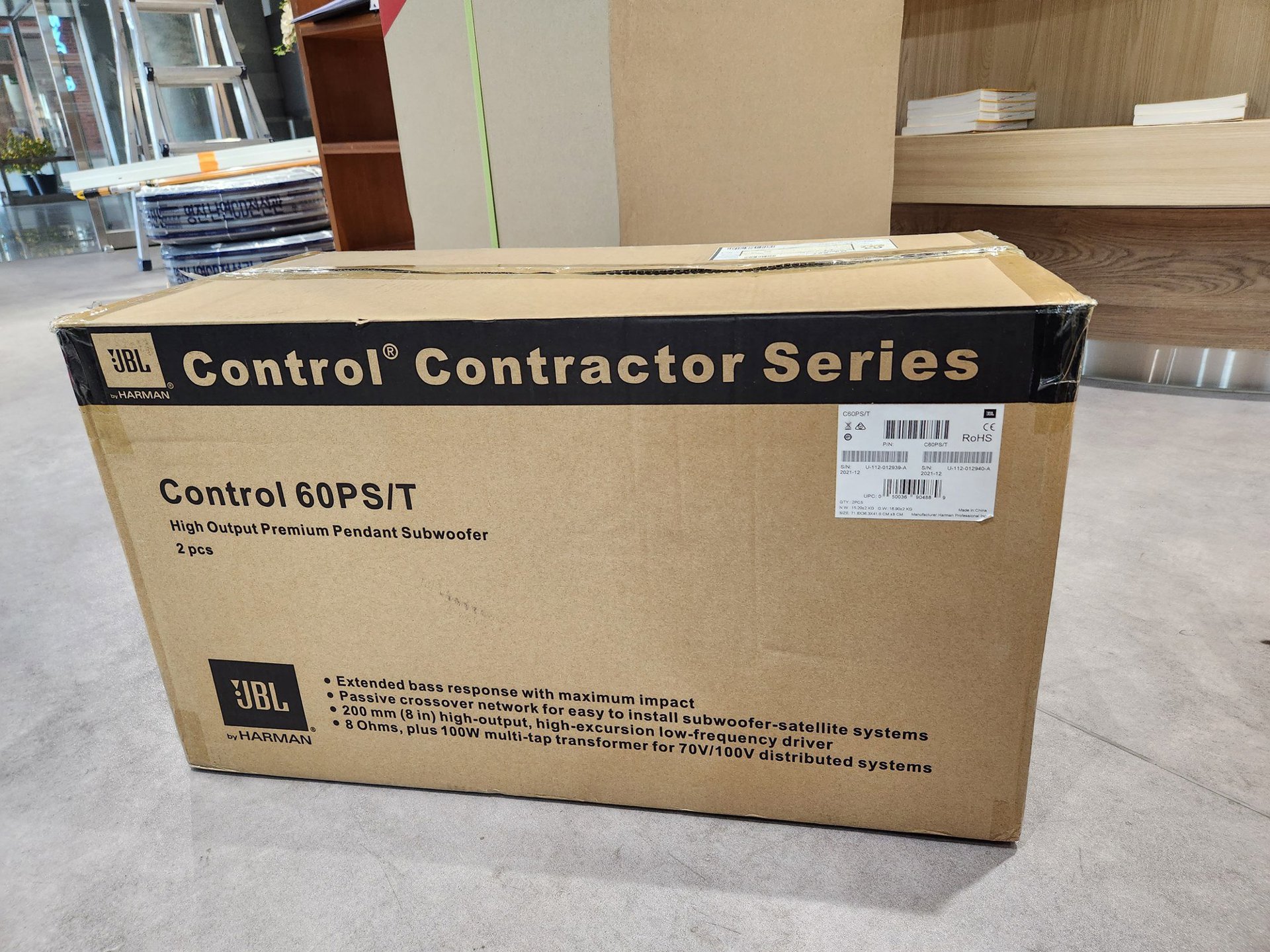 ② JBL Control 60PS/T 펜던트 서브우퍼 박스